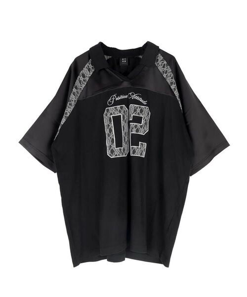 :ETHROF(イーサオブ)の「RACE NUMBERING GAME SHIRT(Tシャツ/カットソー・レディース・オフホワイト/ブラック/ネイビー・FREE)」の5枚目の写真