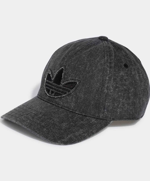 adidas(アディダス)の「ウォッシュド デニム キャップ / アディダスオリジナルス adidas Originals(キャップ・メンズ・ブラック・MEDIUM/X-LARGE/LARGE)」の1枚目の写真