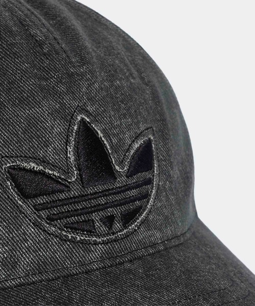 adidas(アディダス)の「ウォッシュド デニム キャップ / アディダスオリジナルス adidas Originals(キャップ・メンズ・ブラック・MEDIUM/X-LARGE/LARGE)」の3枚目の写真