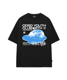 ODD STUDIO（オッドスタジオ）の「メルティッドアップルグラフィックオーバーサイズTシャツ - ブラック（Tシャツ/カットソー）」