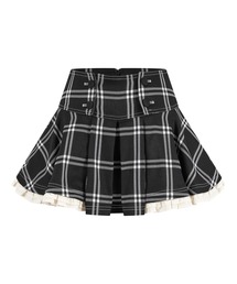 Heritage Pleats Mini Skirt（スカート）｜andwang（アンドワン）の