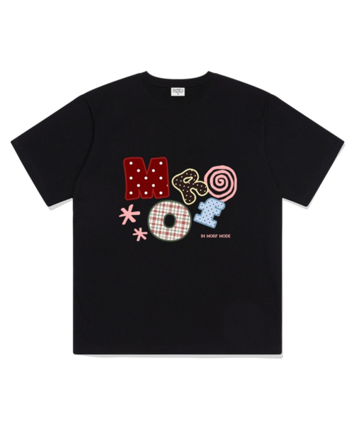 THEMORFHOUSE(ザモーフハウス)の「パターンMORFオーバーサイズ半袖Tシャツブラック(Tシャツ/カットソー・レディース・その他・SMALL/MEDIUM/LARGE)」の1枚目の写真
