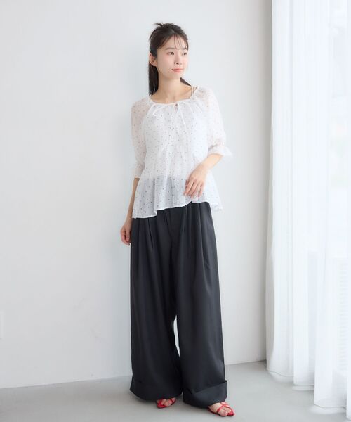 RETRO GIRL(レトロガール)の「ボレロ×キャミビスチェSET(シャツ/ブラウス・レディース・ブルー/ホワイト系その他/ナチュラル・FREE)」の18枚目の写真