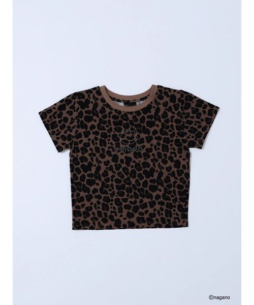 EMODA(エモダ)の「【ちいかわ】ラインストーンミニTシャツ(Tシャツ/カットソー・レディース・ブラウン/ブラック/ピンク/グレー・FREE)」の4枚目の写真