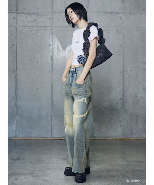 EMODA(エモダ)の「【ちいかわ】ラインストーンミニTシャツ(Tシャツ/カットソー・レディース・ブラウン/ブラック/ピンク/グレー・FREE)」の10枚目の写真