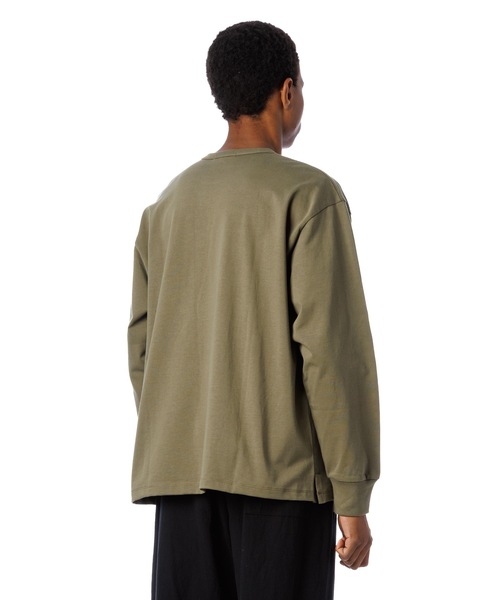 Sandinista（サンディニスタ）の「Spanish Pima L-S Tee / スペインピマ長袖Tシャツ（Tシャツ/カットソー・メンズ・ブラック/オリーブ・LARGE/MEDIUM/SMALL）」の10枚目の写真