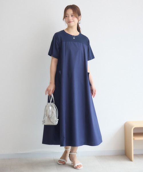 KATHARINE ROSS(キャサリンロス)の「タイプライター切替ワンピース(ワンピース・レディース・ネイビー/ブラック・FREE)」の2枚目の写真
