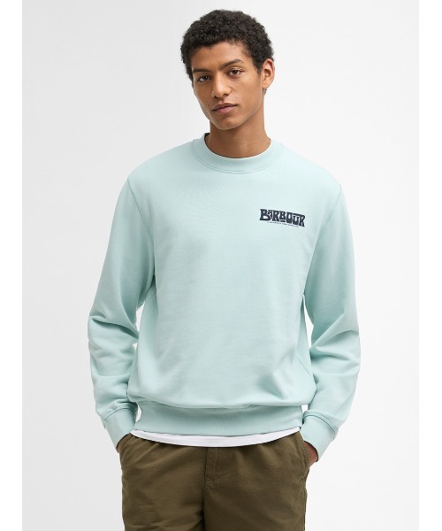 Barbour(バブアー)の「Livingstone クルーネック スウェット(スウェット・メンズ・ブルー・SMALL/MEDIUM/LARGE)」の1枚目の写真