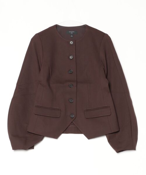 BANANA REPUBLIC FACTORY STORE(バナナリパブリック ファクトリーストア)の「BANANA REPUBLIC FACTORY STORE ポンチ ノーカラーブレザー(テーラードジャケット・レディース・ブラック/ブラウン・8/6/0/2/4)」の8枚目の写真