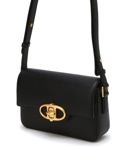 athe（アテ）の「[MERINGUE] ブラックアレクサンドラレザープレインショルダーバッグ S AABA6F364BK（ショルダーバッグ・レディース・ブラック・FREE）」の7枚目の写真