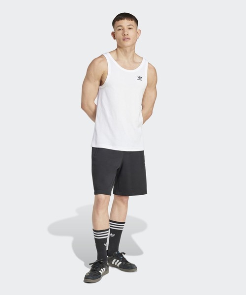 adidas(アディダス)の「トレフォイル エッセンシャルズ タンクトップ / アディダスオリジナルス adidas Originals(タンクトップ・メンズ・ホワイト・XX-LARGE/3XL/LARGE/X-SMALL/X-LARGE/MEDIUM/SMALL)」の5枚目の写真
