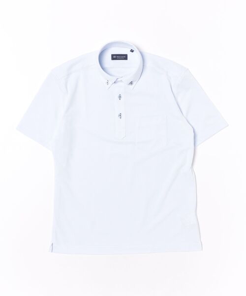 TOKYO SHIRTS(トウキョウシャツ)の「ビズポロ ポロシャツ コンフォートドライ 半袖 メンズ(ポロシャツ・メンズ・サックスブルー・XL/LL/L/M/S)」の7枚目の写真
