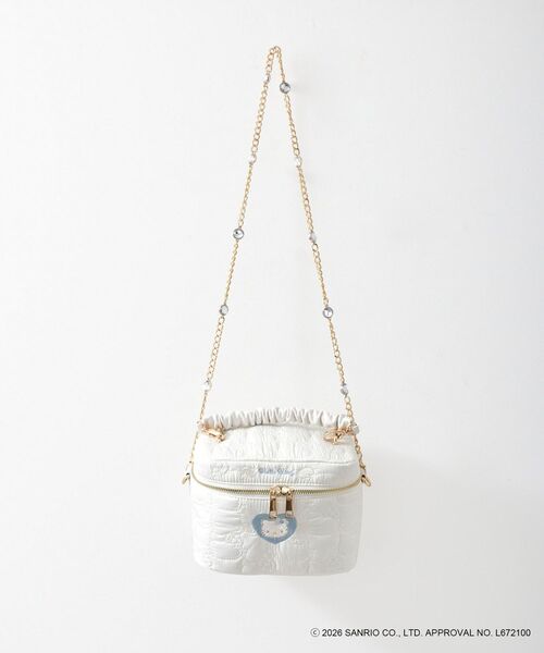MAJESTIC LEGON(マジェスティックレゴン)の「ハローキティ バニティバッグ(ショルダーバッグ・レディース・アイボリー/ブルー・FREE)」の22枚目の写真