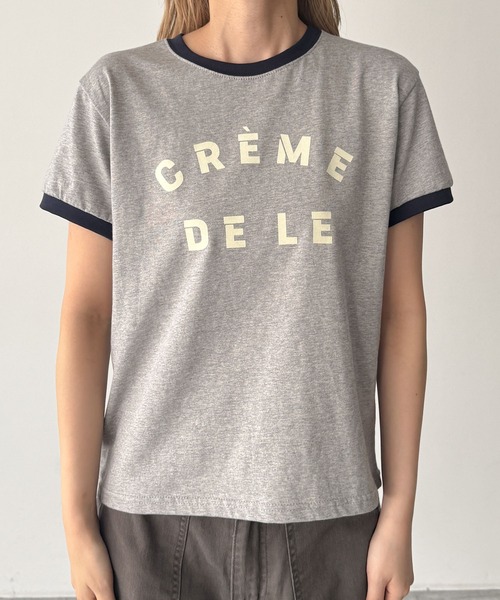 CANAL JEAN(キャナルジーン)の「El mar CREME DELE リンガーTシャツ(Tシャツ/カットソー・レディース・クリーム/ホワイト/グレー・ONE SIZE)」の12枚目の写真