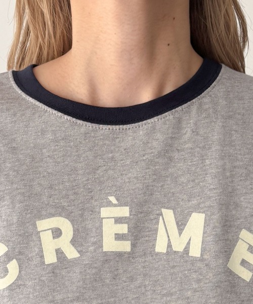 CANAL JEAN(キャナルジーン)の「El mar CREME DELE リンガーTシャツ(Tシャツ/カットソー・レディース・クリーム/ホワイト/グレー・ONE SIZE)」の15枚目の写真