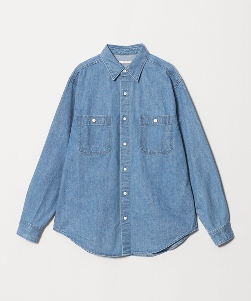 UNITED ARROWS（ユナイテッドアローズ）の「デニム オーバーシャツ「 SLOW &　」（シャツ/ブラウス・メンズ・ライトブルー・M/L/XL/S）」の10枚目の写真