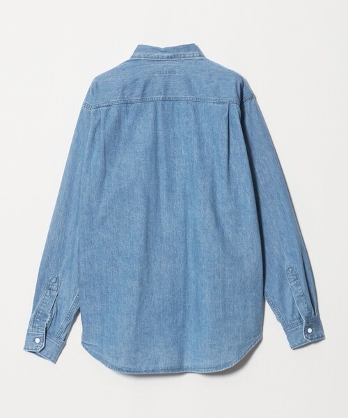 UNITED ARROWS（ユナイテッドアローズ）の「デニム オーバーシャツ「 SLOW &　」（シャツ/ブラウス・メンズ・ライトブルー・M/L/XL/S）」の11枚目の写真
