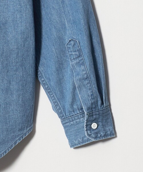 UNITED ARROWS（ユナイテッドアローズ）の「デニム オーバーシャツ「 SLOW &　」（シャツ/ブラウス・メンズ・ライトブルー・M/L/XL/S）」の13枚目の写真