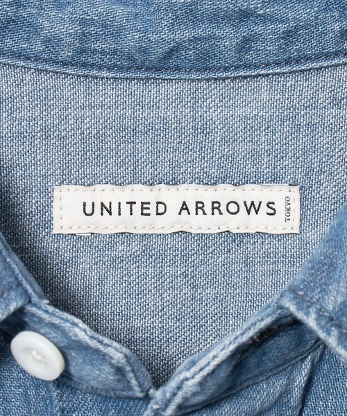 UNITED ARROWS（ユナイテッドアローズ）の「デニム オーバーシャツ「 SLOW &　」（シャツ/ブラウス・メンズ・ライトブルー・M/L/XL/S）」の18枚目の写真