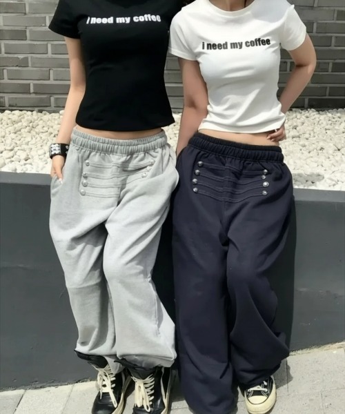 UP START(アップスタート)の「【LAMPOON】ナポレオンスエットパンツ(スウェットパンツ・レディース・ブラック・SMALL/MEDIUM)」の5枚目の写真
