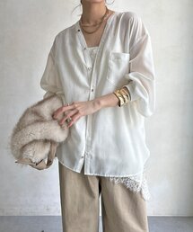 GOLDボタンVVシャツ