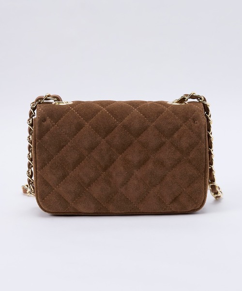 AULENTTI（オウレンティ）の「【AULENTTI】キルティングスエードミニバッグ-Suede Shoulder Bag（ショルダーバッグ・レディース・ブラウン・FREE）」の18枚目の写真