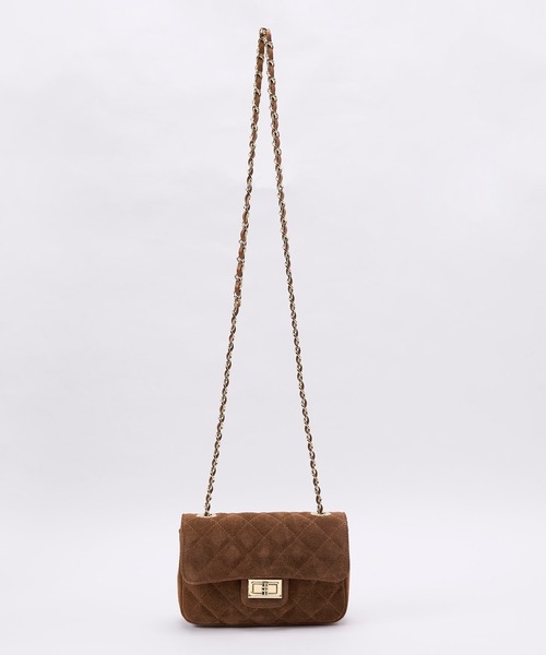 AULENTTI（オウレンティ）の「【AULENTTI】キルティングスエードミニバッグ-Suede Shoulder Bag（ショルダーバッグ・レディース・ブラウン・FREE）」の20枚目の写真