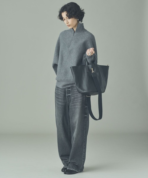 Curensology(カレンソロジー)の「Curensology(カレンソロジー)/レザーヘルメットバッグ(トートバッグ・レディース・ブラック/ダークブラウン・FREE)」の18枚目の写真