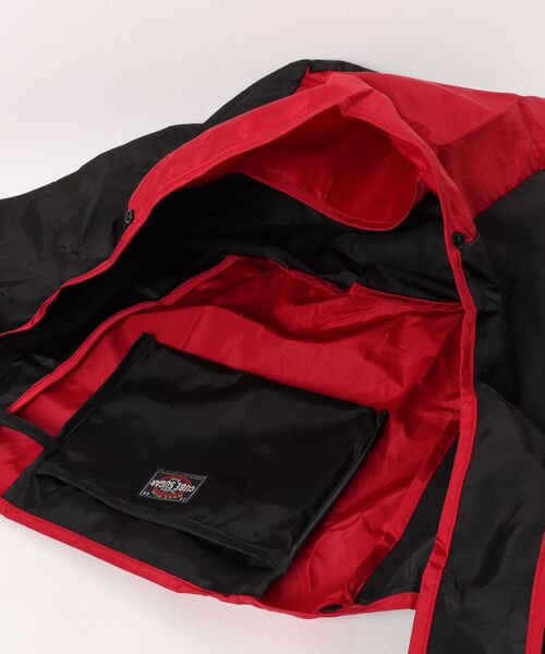 CUBE SUGAR(キューブシュガー)の「CUBE SUGAR/キューブシュガー ナイロンポケッタブル 配色マルシェBAG(エコバッグ/サブバッグ・レディース・グリーン/ブラウン/ブラック・FREE)」の6枚目の写真
