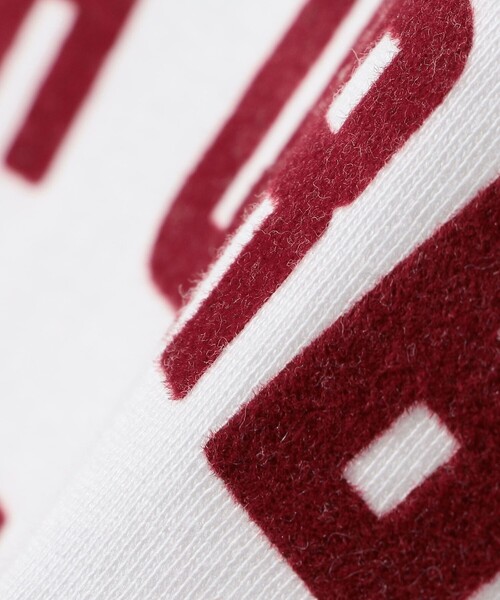 SHIPS Colors(シップス カラーズ)の「〈手洗い可能〉26AW フロッキー ロゴ TEE(ロンT)◇(Tシャツ/カットソー・レディース・レッド/オフホワイト/ダークグレー・ONE SIZE)」の5枚目の写真