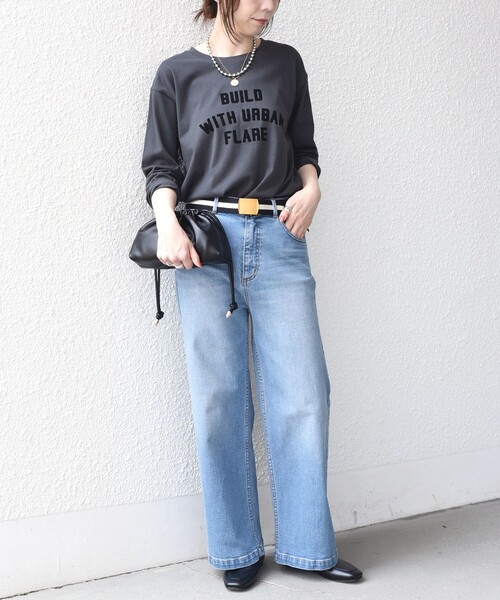SHIPS Colors(シップス カラーズ)の「〈手洗い可能〉26AW フロッキー ロゴ TEE(ロンT)◇(Tシャツ/カットソー・レディース・レッド/オフホワイト/ダークグレー・ONE SIZE)」の20枚目の写真