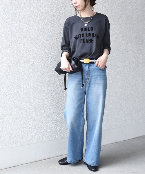 SHIPS Colors(シップス カラーズ)の「〈手洗い可能〉26AW フロッキー ロゴ TEE(ロンT)◇(Tシャツ/カットソー・レディース・レッド/オフホワイト/ダークグレー・ONE SIZE)」の21枚目の写真