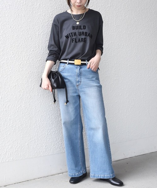 SHIPS Colors(シップス カラーズ)の「〈手洗い可能〉26AW フロッキー ロゴ TEE(ロンT)◇(Tシャツ/カットソー・レディース・レッド/オフホワイト/ダークグレー・ONE SIZE)」の22枚目の写真