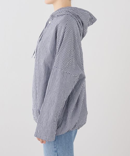 JOURNAL STANDARD LUXE(ジャーナルスタンダード ラックス)の「OX フードシャツ(シャツ/ブラウス・レディース・ネイビー/ブルー系その他/コバルトブルー・FREE)」の14枚目の写真