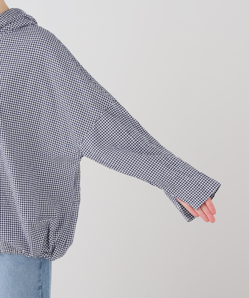 JOURNAL STANDARD LUXE(ジャーナルスタンダード ラックス)の「OX フードシャツ(シャツ/ブラウス・レディース・ネイビー/ブルー系その他/コバルトブルー・FREE)」の16枚目の写真