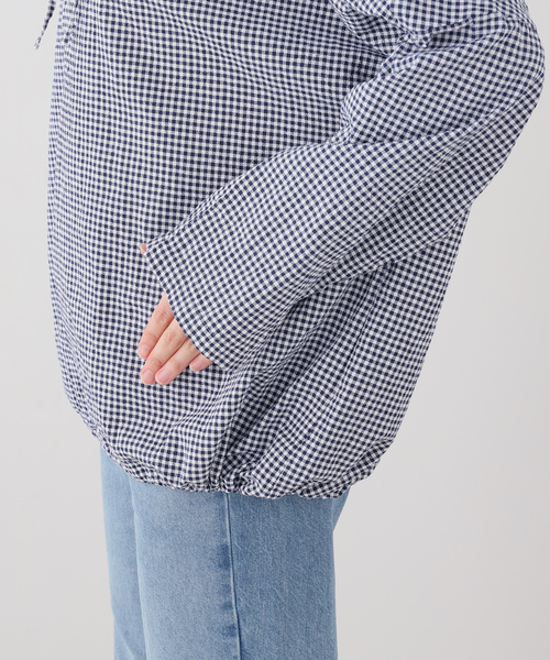 JOURNAL STANDARD LUXE(ジャーナルスタンダード ラックス)の「OX フードシャツ(シャツ/ブラウス・レディース・ネイビー/ブルー系その他/コバルトブルー・FREE)」の17枚目の写真