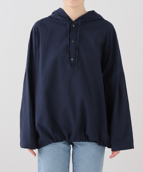 JOURNAL STANDARD LUXE(ジャーナルスタンダード ラックス)の「OX フードシャツ(シャツ/ブラウス・レディース・ネイビー/ブルー系その他/コバルトブルー・FREE)」の20枚目の写真