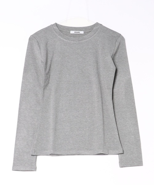 IMARI（イマリ）の「【 IMARI / イマリ 】 シェイプ ロングスリーブ TEE（Tシャツ/カットソー・レディース・ブラック/ホワイト/グレー・FREE）」の14枚目の写真