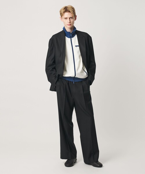 BEAUTY&YOUTH UNITED ARROWS(ビューティーアンドユースユナイテッドアローズ)の「N/SUIT サキソニー 2プリーツ ワイド スラックス(スラックス・メンズ・ブラック/ダークブラウン・M/L/S/XL)」の12枚目の写真