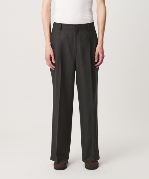 BEAUTY&YOUTH UNITED ARROWS(ビューティーアンドユースユナイテッドアローズ)の「N/SUIT サキソニー 2プリーツ ワイド スラックス(スラックス・メンズ・ブラック/ダークブラウン・M/L/S/XL)」の17枚目の写真