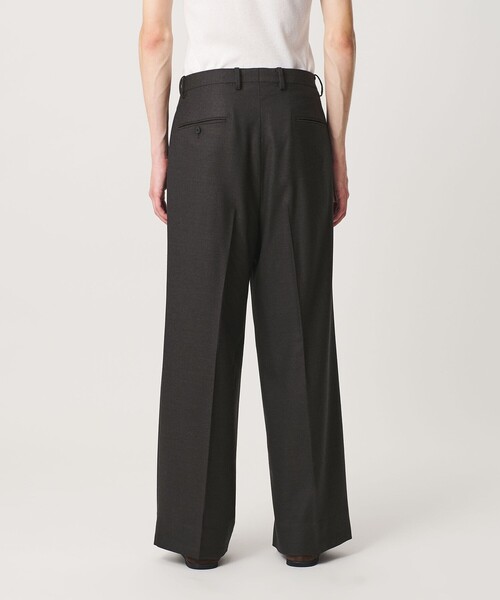 BEAUTY&YOUTH UNITED ARROWS(ビューティーアンドユースユナイテッドアローズ)の「N/SUIT サキソニー 2プリーツ ワイド スラックス(スラックス・メンズ・ブラック/ダークブラウン・M/L/S/XL)」の19枚目の写真