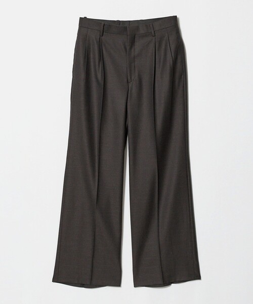 BEAUTY&YOUTH UNITED ARROWS(ビューティーアンドユースユナイテッドアローズ)の「N/SUIT サキソニー 2プリーツ ワイド スラックス(スラックス・メンズ・ブラック/ダークブラウン・M/L/S/XL)」の20枚目の写真