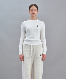 RAGLAN KNIT TOP - IVORY