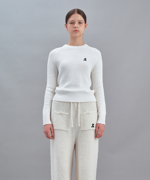 Rest&Recreation(レストアンドレクリエーション)の「RAGLAN KNIT TOP - IVORY(ニット/セーター・レディース・その他・ONE)」の1枚目の写真