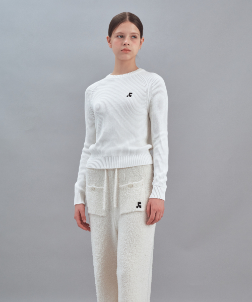 Rest&Recreation(レストアンドレクリエーション)の「RAGLAN KNIT TOP - IVORY(ニット/セーター・レディース・その他・ONE)」の4枚目の写真