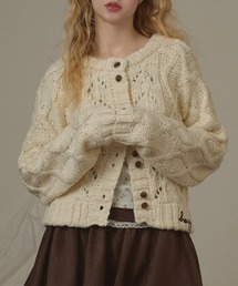 double button knit cardigan/ダブルボタンニットカーディガン