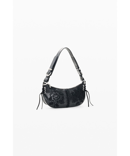 Desigual(デシグアル)の「Cord embroidery shoulder bag / コード刺繍ショルダーバッグ(ショルダーバッグ・レディース・ブラック・FREE)」の1枚目の写真
