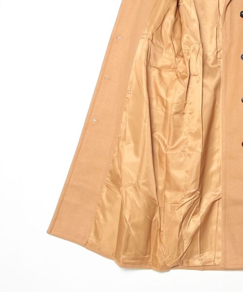 YUGA(ユーガ)の「YUGA_YGMC Korean-style Wool-look tailored long coat(テーラードジャケット・レディース・キャメル/ブラック/ライトグレー・FREE)」の5枚目の写真