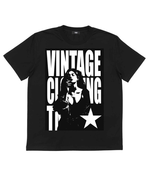 TMT(ティーエムティー)の「COTTON T-SHIRTS(GIRL)(Tシャツ/カットソー・メンズ・ブラック・MEDIUM/LARGE/XX-LARGE)」の1枚目の写真