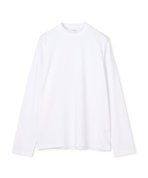 EDITION(エディション)の「コットンモックロディハイネックプルオーバー(Tシャツ/カットソー・メンズ・ホワイト/ブラック・S/M)」の2枚目の写真